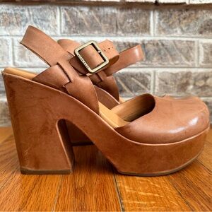 Kork-Ease Tan Platform Heels